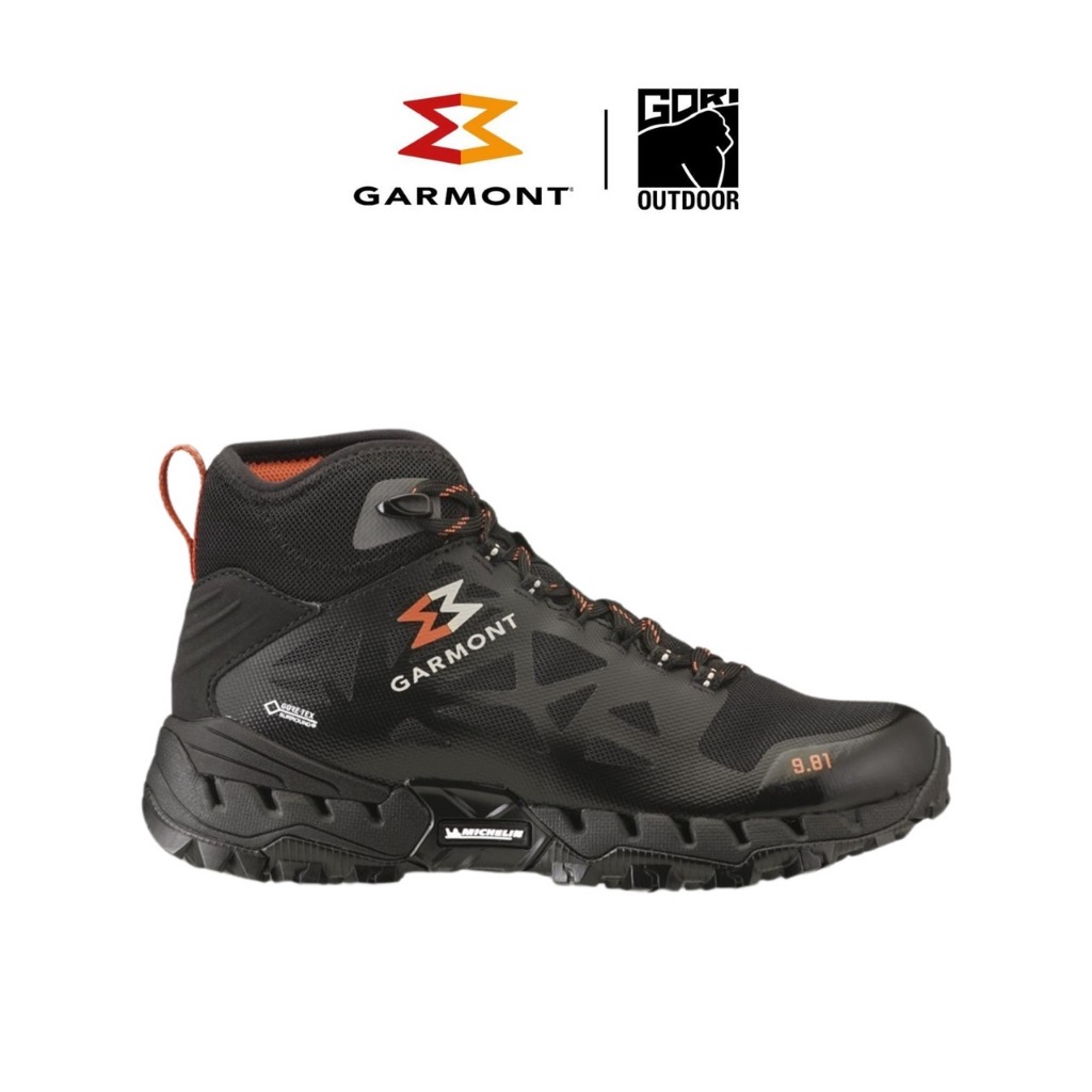 [15.4 โค้ด GORIMM รับ Coin 10%] GARMONT 9.81 N AIR G 2.0 MID WMS GTX - Black/Red รองเท้าเดินป่า