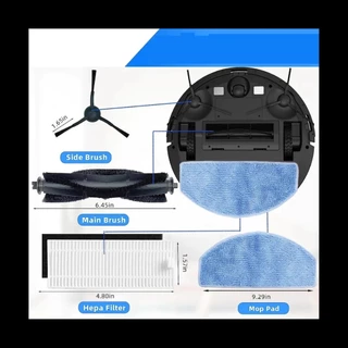เหมาะสำหรับ PetVac 360 V2 แปรงลูกกลิ้ง แผ่นกรอง HEPA แปรงด้านข้าง ผ้าม็อบ สําหรับหุ่นยนต์ดูดฝุ่น