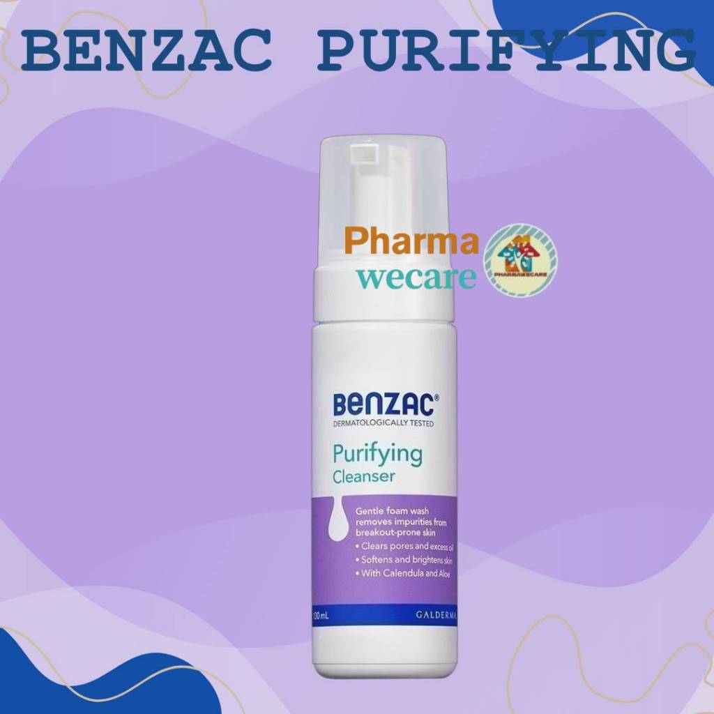 #Benzac Purifying Foam Cleanser 130 mL. เบนแซค เพียวริฟายอิ้ง โฟม คลีนเซอร์ 130 มล.