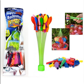 พร้อมส่ง ลูกโป่งน้ำ 1 ช่อ มี 37 ลูก พร้อมหัวต่อก๊อก เหมาะสำห…