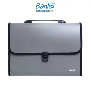 Bantex กระเป๋าใส่เอกสาร แฟ้มเก็บเอกสาร ขนาดA4 13ช่อง พร้อมหูหิ้วและล็อค กันน้ำ file folder