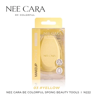♦️ของแท้·ส่งด่วน·ถูก♦️Nee Cara 2 Dual Purpose Colorful Sponge #N222 : neecara นีคาร่า ฟองน้ำ ทรงไข่ ตัดมุม x 1ชิ้น dayse