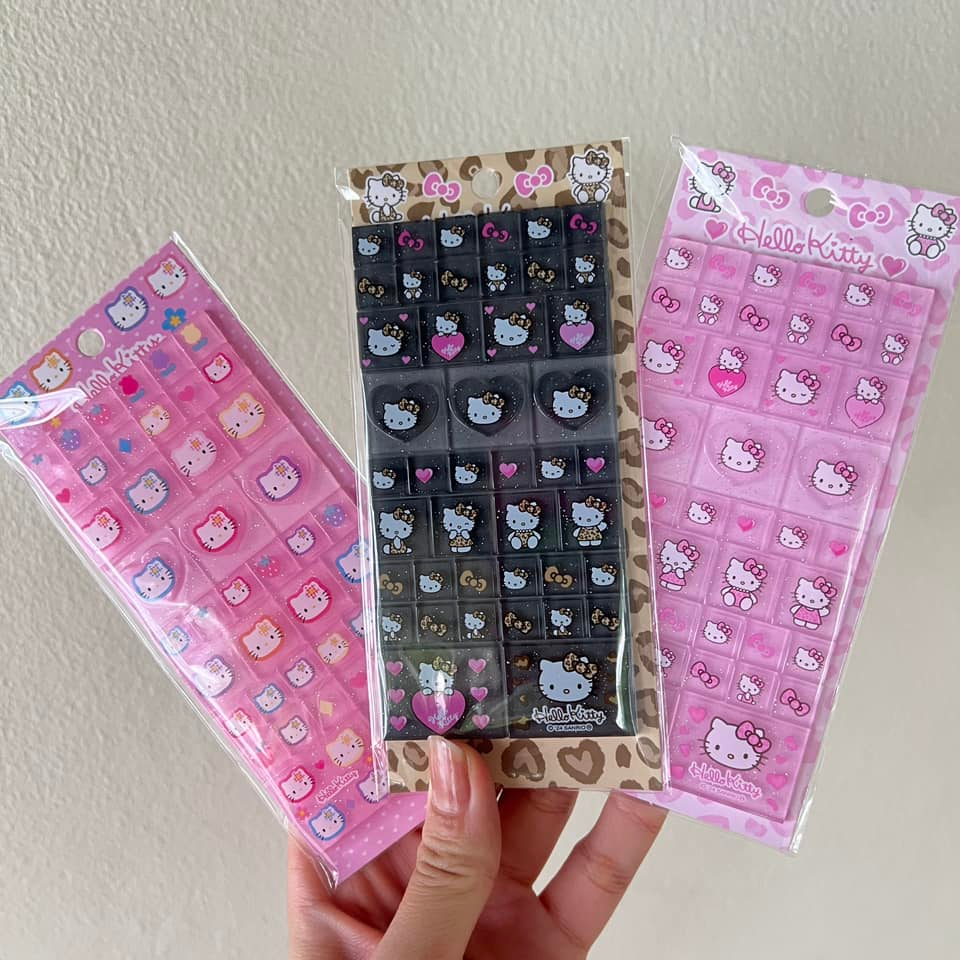 สติกเกอร์ kitty สี่เหลี่ยมนูน bonbon drop ของแท้พร้อมส่ง