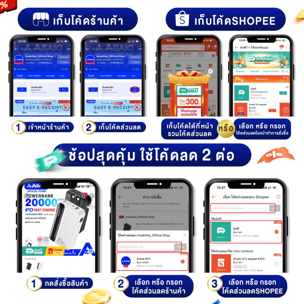 Asaki Speaker ลำโพงเชื่อมต่อผ่านสายแจ๊ค AUX , Micro SD หรือ Flashdrive รุ่น APS-455 - รับประกัน 1 ปี