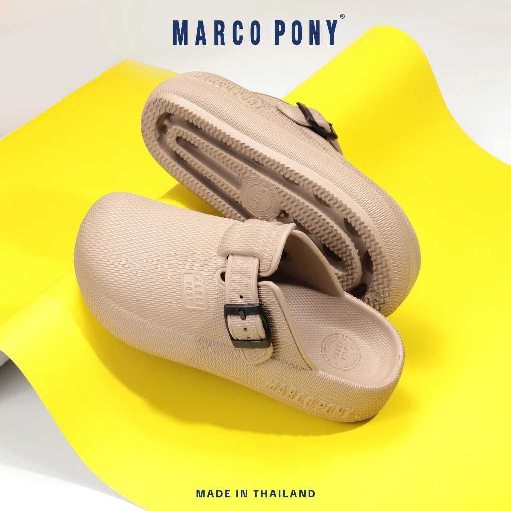 Marco Pony รองเท้าแตะ รองเท้าพื้นนิ่ม แฟชั่นผู้ชาย และผู้หญิง EVA กันน้ำ กันลื่น ใส่สบายเท้า Size 36-41 รุ่น MH9029 thumbnail 10