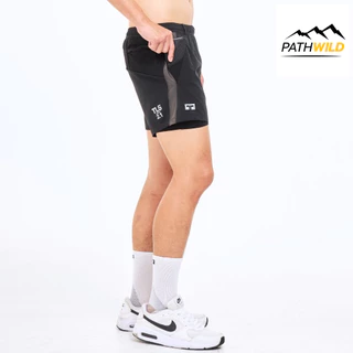Training Lab Men's 5" Flow+ 2 in 1 Shorts กางเกงวิ่ง น้ำหนักเบา แห้งเร็ว ระบายอากาศดี ยืดหยุ่น ใส่สบาย
