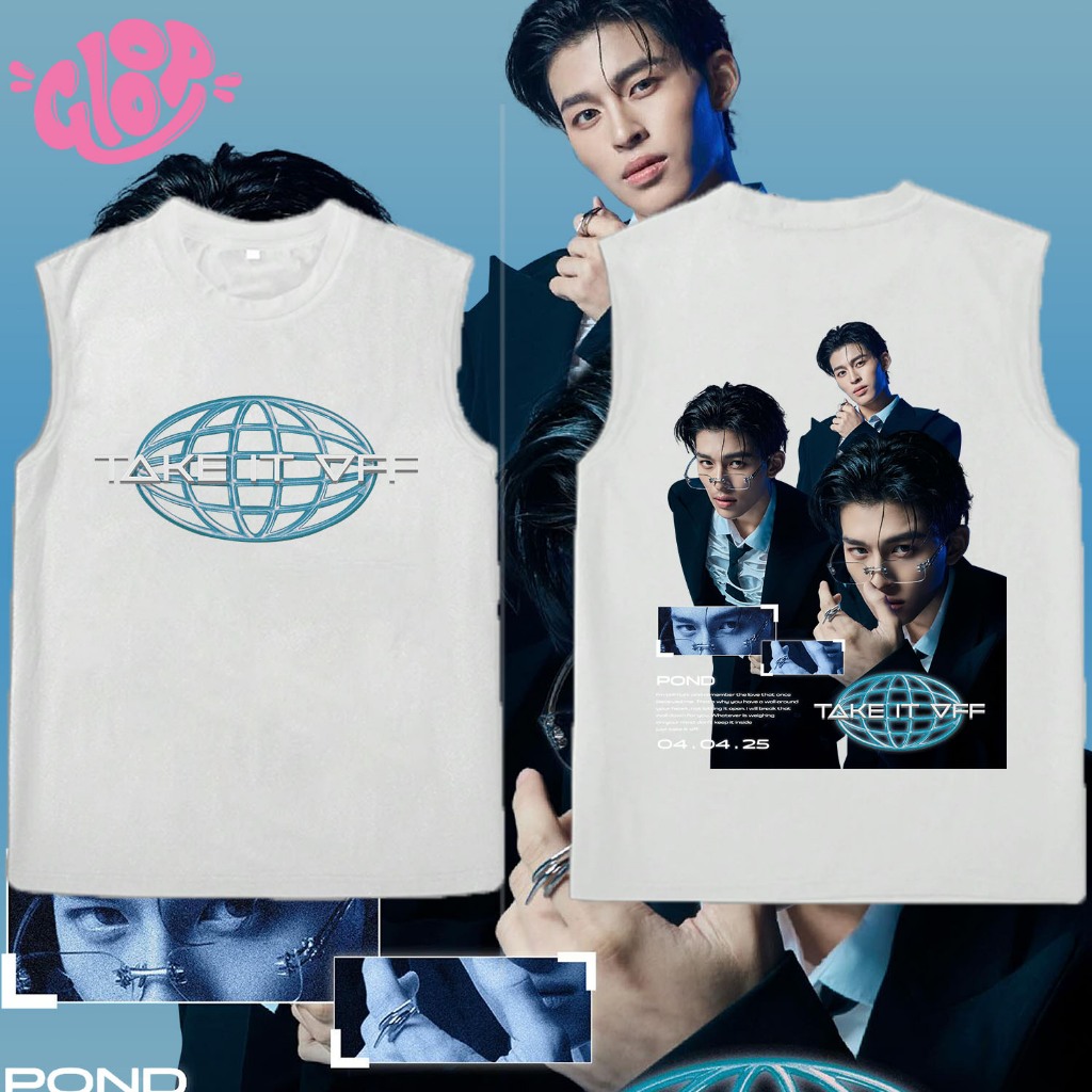 2025 new t-shirt sleeveless เสื้อยืดคอตตอนแขนกุด TAKE IT OFF -JASPER t-shirt