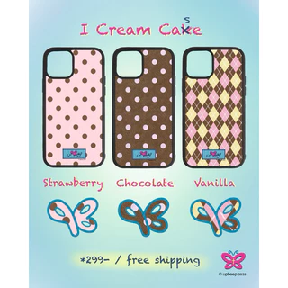 I Cream Case Polka dot & Classic แจ้งรุ่นในรายละเอียด/ทักแชท (เคสโทรศัพท์ลายจุด&ตาราง)