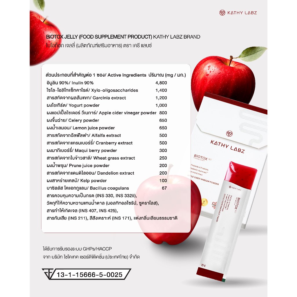 ปรับสมดุลการขับถ่าย KATHY LABZ BIOTOX JELLY FOOD SUPPLEMENT สุขภาพที่ดี เริ่มต้นที่การขับถ่าย - รูปที่ 7