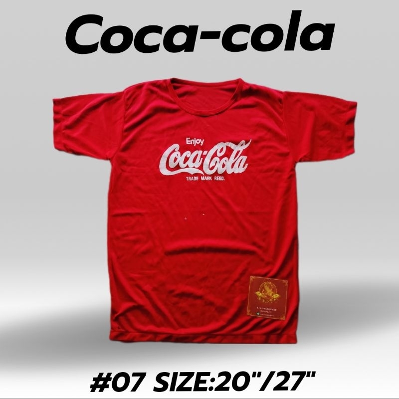 เสื้อวินเทจcoca cola ยุค90' เสื้อแถทไทยแท้#07