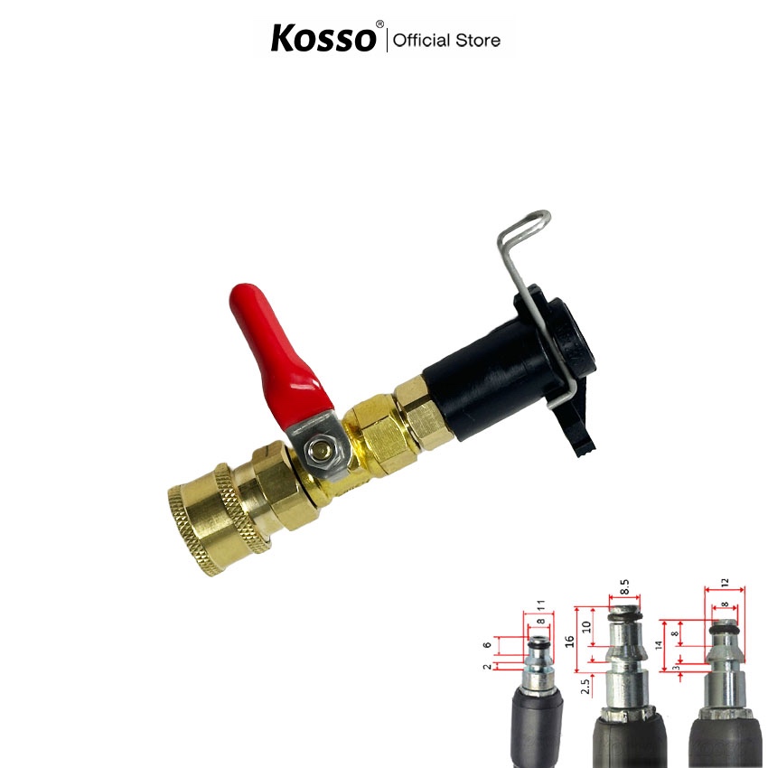 Kosso อุปกรณ์ฉีดล้างแอร์ อะไหล่หัวฉีดล้างแอร์ หัวฉีดน้ำ  หัวฉีด