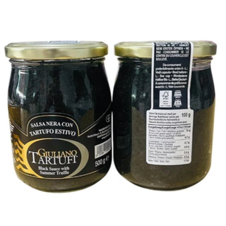 ซอสเห็ด ทรัฟเฟิลดำ 5% GIULIANO TARTUFI Black Sauce with Summer Truffle 500g.