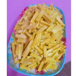 **แบบหั่นเส้น**หน่อไม้หวานหั่นเส้นต้มสุก 500กรัม อร่อย ไม่ขม