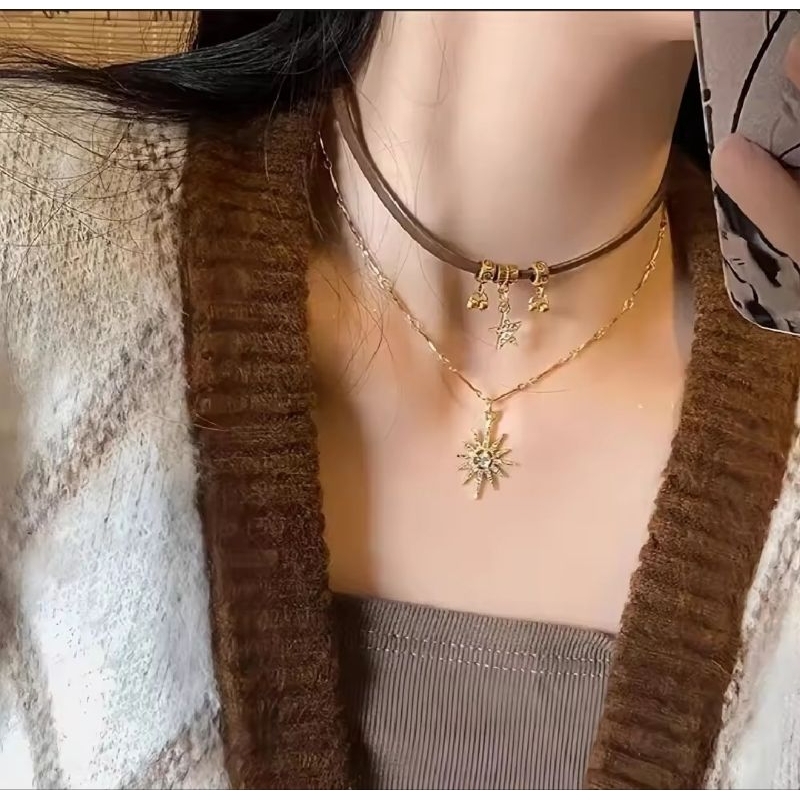 พร้อมส่งจากไทย 🇹🇭  สร้อยคอสไตล์วินเทจโบฮีเมียน - รูปที่ 2