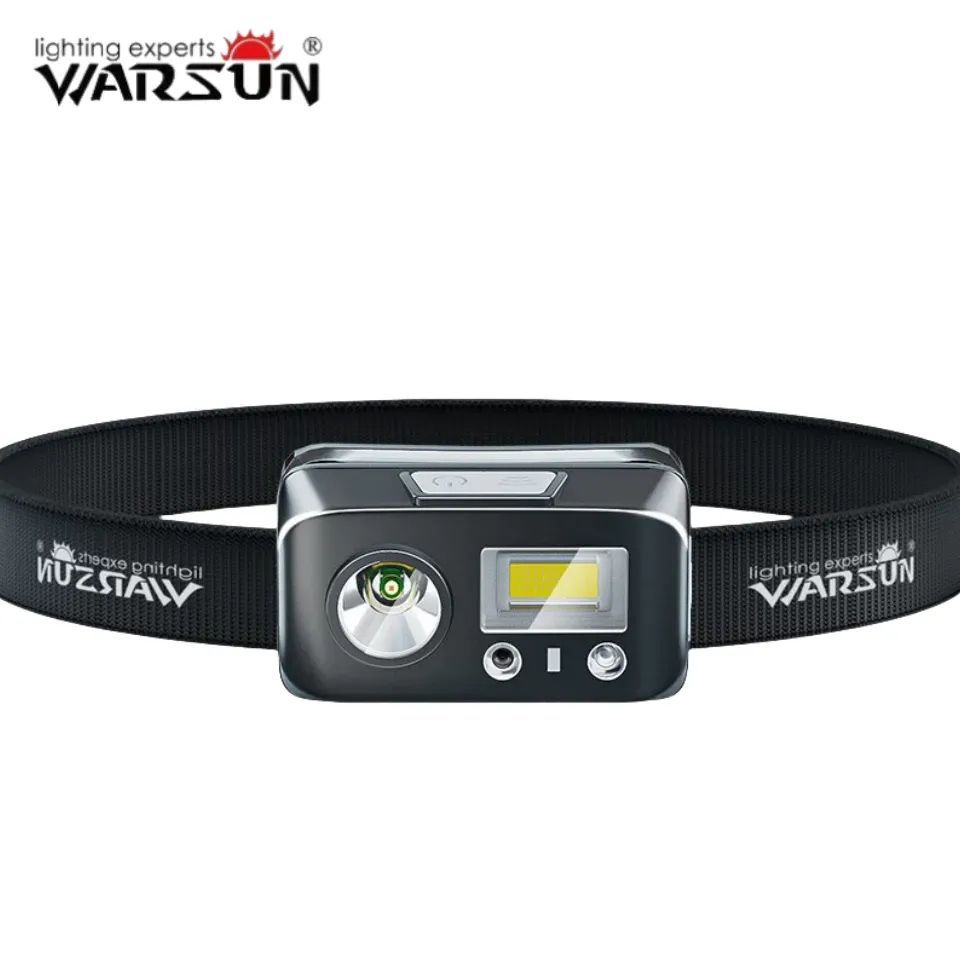 WARSUN SG01 ไฟฉายคาดหัว LED ความสว่างสูง ชาร์จได้ ปรับได้ 8 โหมด ไฟหน้ากันน้ำ