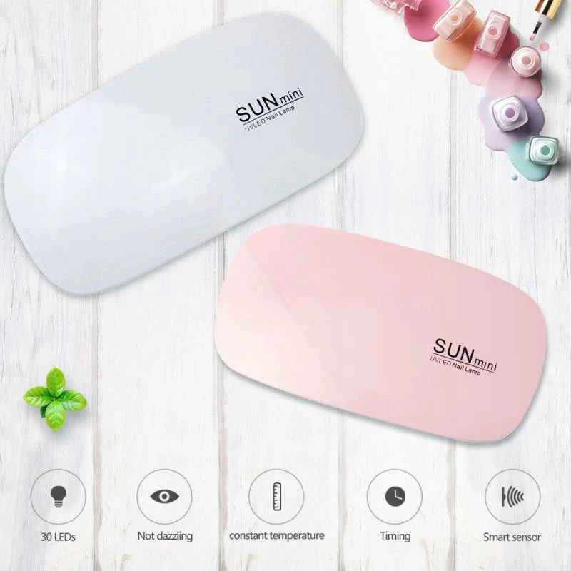 โคมไฟเล็บ LED ขนาดเล็ก โคมไฟอบเล็บ กาว USB อินเตอร์เฟซ พับ Sunmini เมาส์ โคมไฟส่องไฟ โคมไฟเล็บ LED