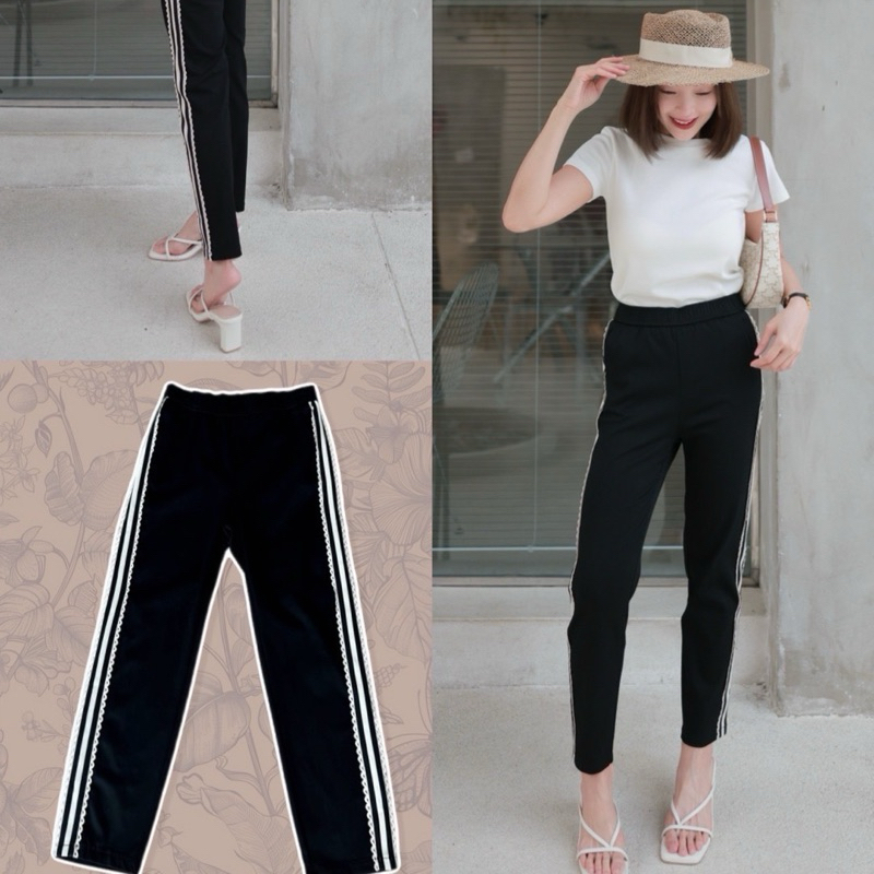 chaline 9020 กางเกงผ้ายืดเนื้อดีเทพ เนื้อผ้านุ่มหนา
