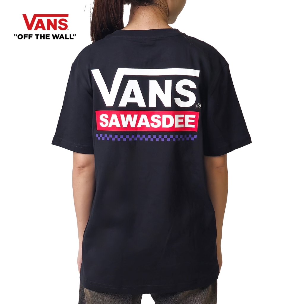 VANS THAILAND SS TEE - BLACK เสื้อยืด เสื้อยืดแวนส์ ผู้ชาย