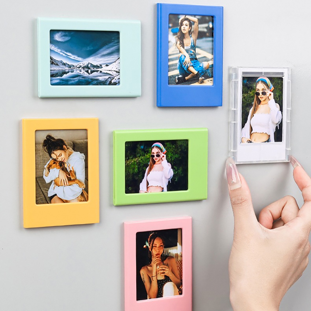 🔥ส่งจากไทย🔥แม่เหล็กติดตู้เย็น กรอบรูปตั้งโต๊ะ DIY ขนาด 3 นิ้ว
