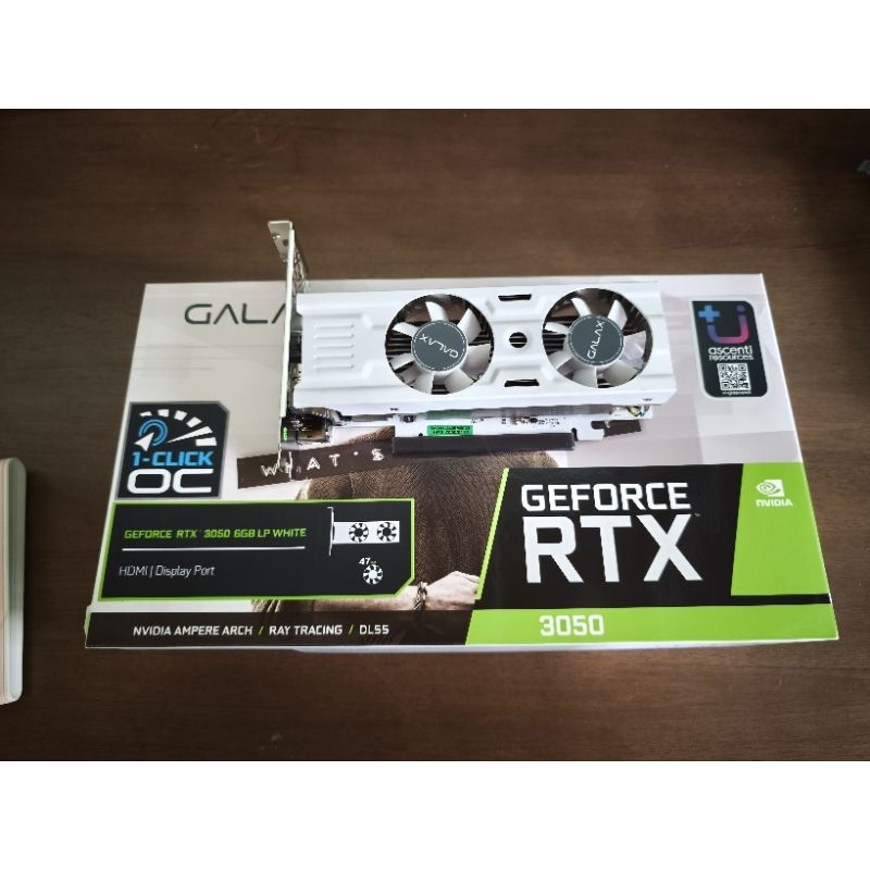 Galax rtx 3050 white Low Profile ไม่ต้องต่อไฟเพิ่ม ปก 10/27