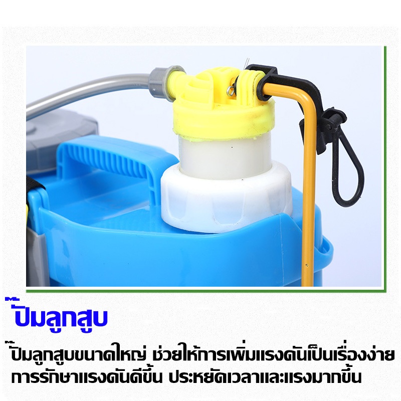 🌾ถังพ่นยาแบตเตอรี่🌾 16-20ลิตร เป้พ่นยา พร้อมใช้่งาน ถังพ่นยาแบต พ่นแบต สวน ไร่
