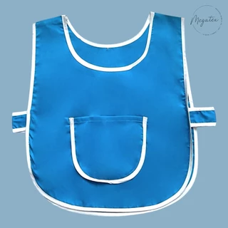 เอี๊ยมสีพื้นผ้ากันเปื้อนเด็กอนุบาล มีให้เลือกหลายสี A0006