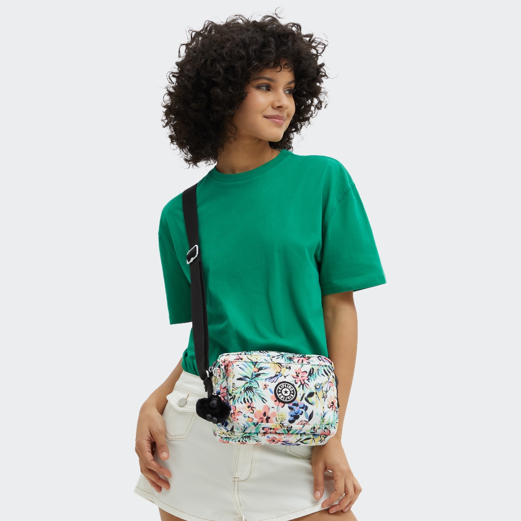 กระเป๋า KIPLING  รุ่น ABANU M สี  COCKTAIL FLORAL