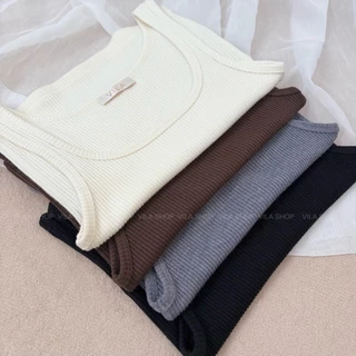 VL99 Lina Tank Top เสื้อกล้ามผ้าร่อง ป้าย VILA
