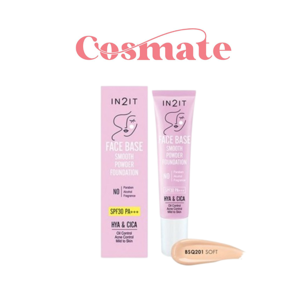IN2IT Face Base Smooth Powder Foundation - อินทูอิท รองพื้น [BSQ]