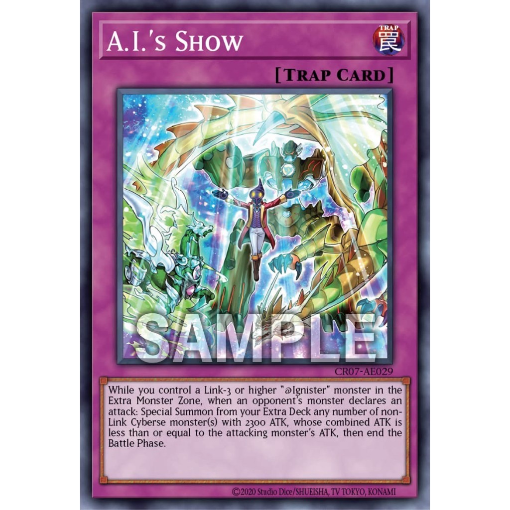 Yugioh Asia-Eng [CR07-AE029] A.I.'s Show (Common) การ์ดยูกิแท้ถูกลิขสิทธิ์
