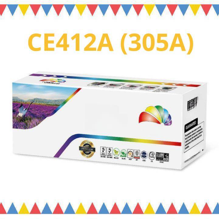 หมึกเลเซอร์ โทนเนอร์ CE412A (305A) 2.6k Color box เหลือง / Color LaserJet Pro 375nw/M475dn MFP/400/M