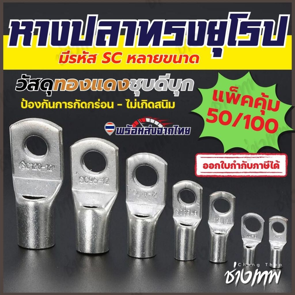 🇹🇭 ส่งเร็วจากไทย! หางปลาทรงยุโรป ทองแดงชุบดีบุก [ขายแพ็ค50/100]