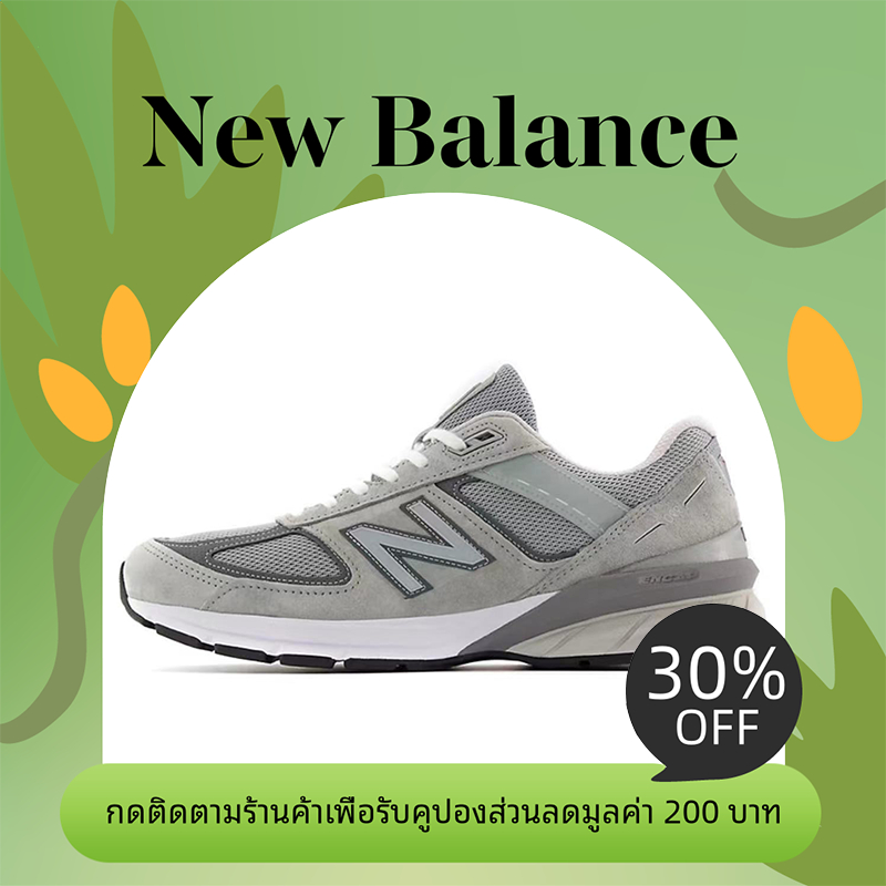 ของแท้ 100% New Balance NB 990 V5 รองเท้ากีฬา นิวบาลานซ์ รองเท้าวิ่ง【ผลิตในอเมริกา M990GL5】
