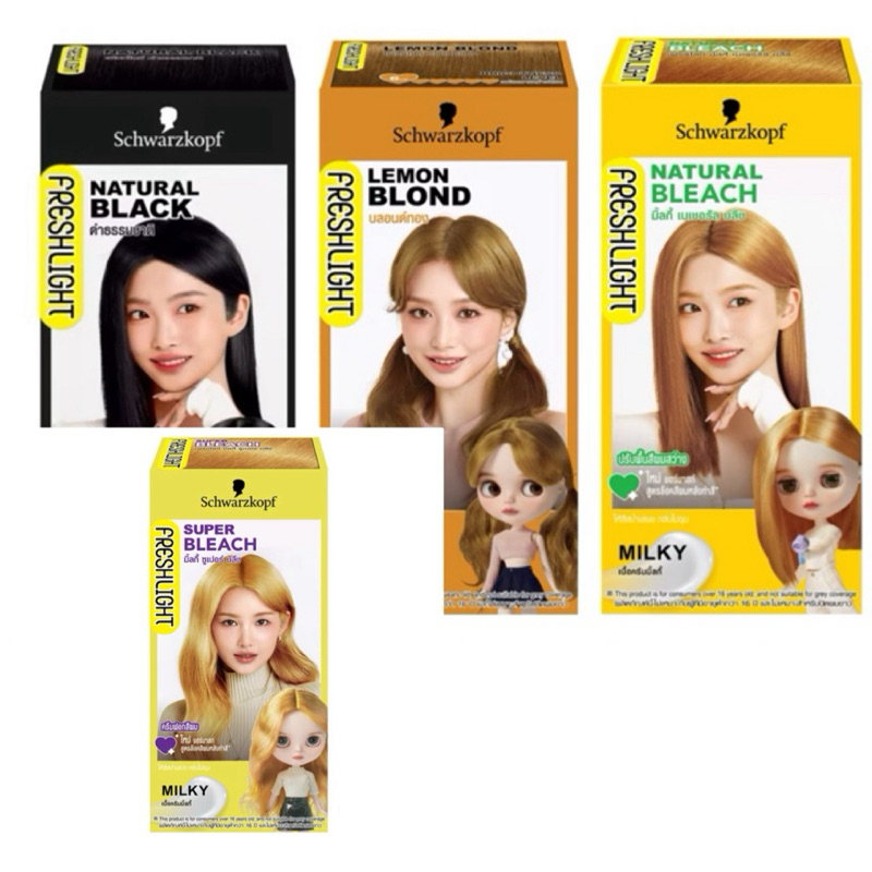 ถูก/แท้/มีไลฟ์ โฟมเปลี่ยนสีผม Schwarzkopf Freshlight Foam Color ชวาร์สคอฟ ย้อมผม โฟมทำสีผม เปลี่ยนสีผม แชมพูเปลี่ยนสีผม