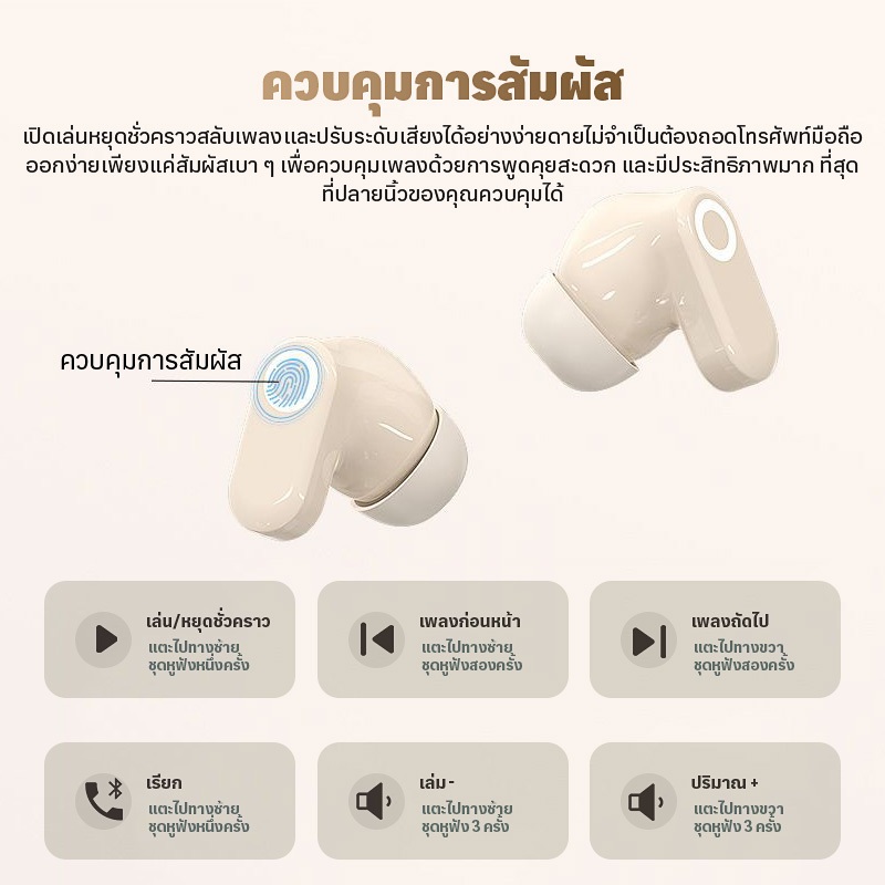 【สินค้ามาใหม่】J16  Active Noise Cancelling หูฟังบลูทูธอัจฉริยะแบบไดนามิก ANC J16 เบสหนัก พร้อมไมโครโฟน
