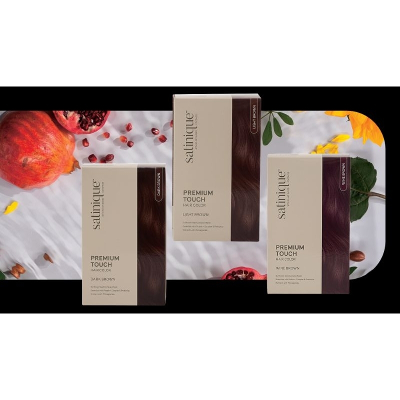 ซาทินิค พรีเมียม ทัช แฮร์ คัลเลอร์ มี3เฉดสี/ช็อปไทย(กรีดบาร์โค้ด)