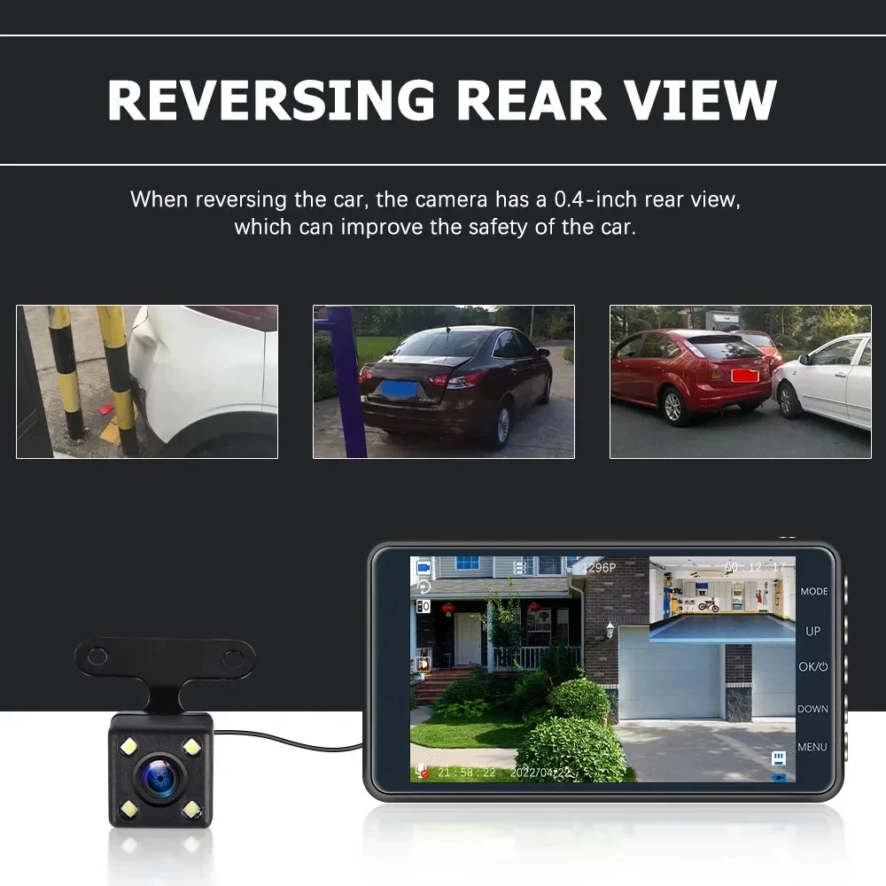 MOVATEK กล้องติดรถยนต์ WiFi Dash CAM 1080p ดูผ่าน App มุมกว้าง 160องศา กล้องันทึกวิดีโอ DVR dashcam thumbnail 3