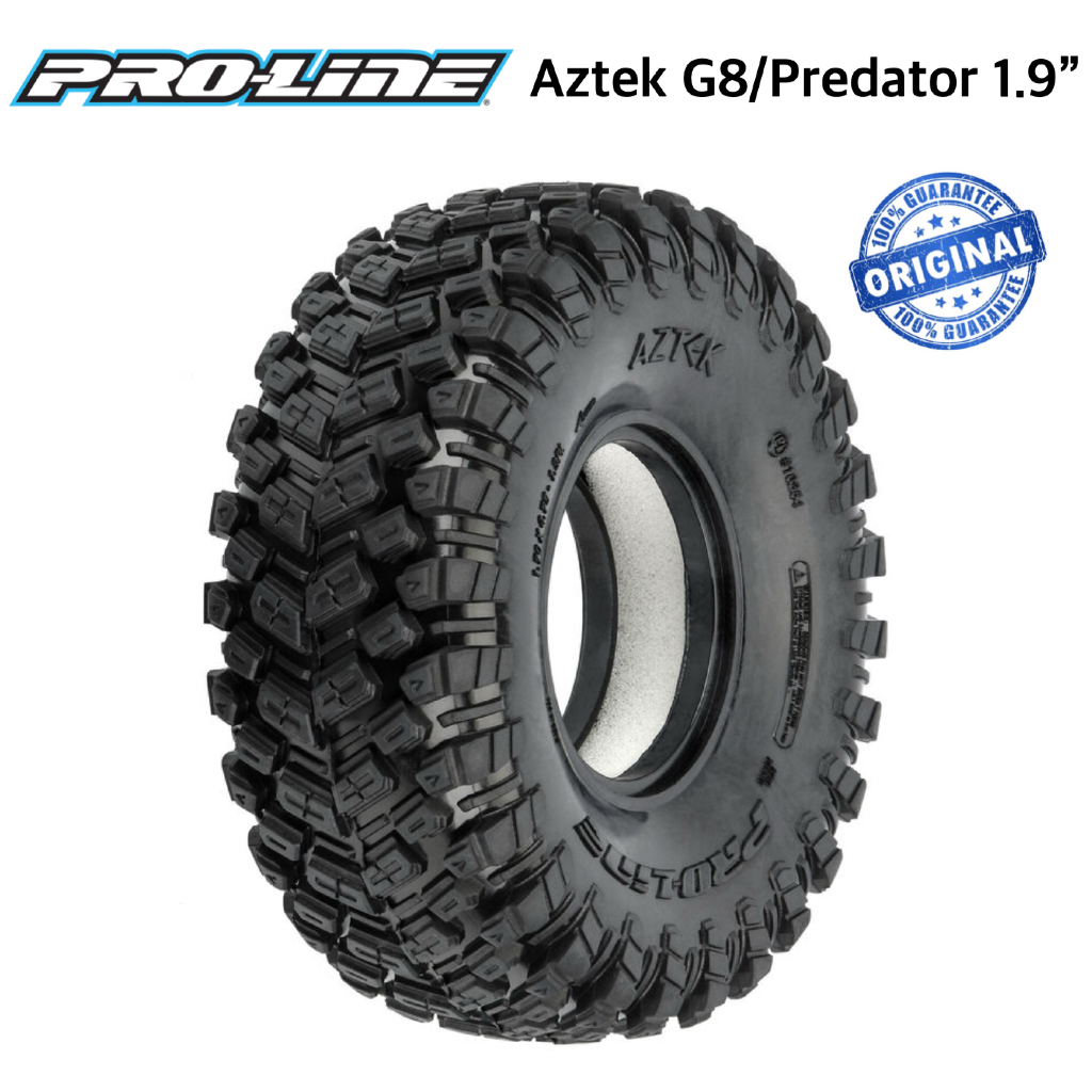 Proline Racing Aztek G8 & Predator 1.9" Rock Crawling Tires ชุด 4 เส้น แท้ 100% Made in USA