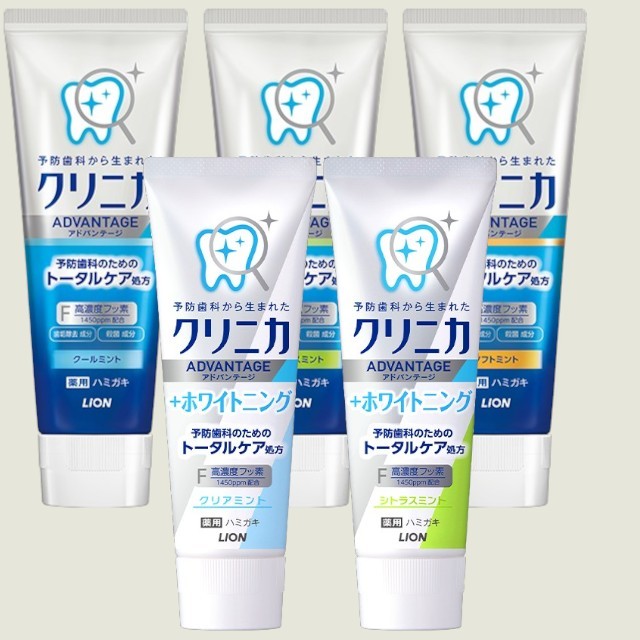 Lion Clinica Toothpaste ยาสีฟัน กลิ่นมินต์ ดูแลสุขภาพช่องปากและฟัน ป้องกันฟันผุ ฟันขาว ลดคราบชา กาแฟ ลมหายใจหอมสดชื่น