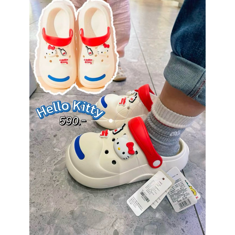 Sanfu xSanrio Zootopia Tom&Jerry รองเท้าแตะหลุมทรงcrocs ใส่นอกบ้าน