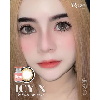🔥คอนแทคเลนส์ ✨ขนาดบิ๊กอาย โตมาก✨ Icy-X (Rozelens / Kissylens) ✨ Brown / Gray / Black