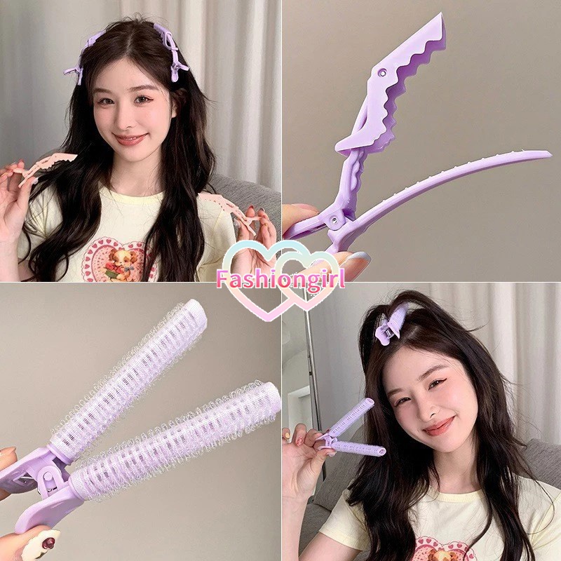 💜Fashion girl💜กิ๊บติดผมหน้าม้า ลูกกลิ้งม้วนผม รากผมนุ่มฟู ทรงผมหัวสูง หน้าม้าหยิก สไตล์เกาหลี girl ส่งจากไทย