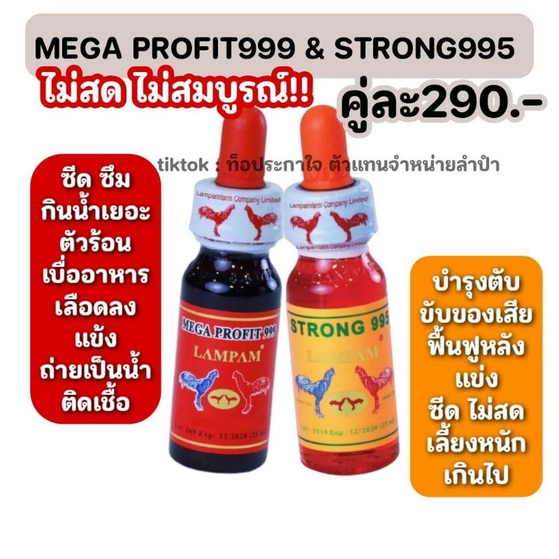 LAMPAM ลำปำ คู่หู Profit999&Strong995 ไม่สด ไม่สมบูรณ์