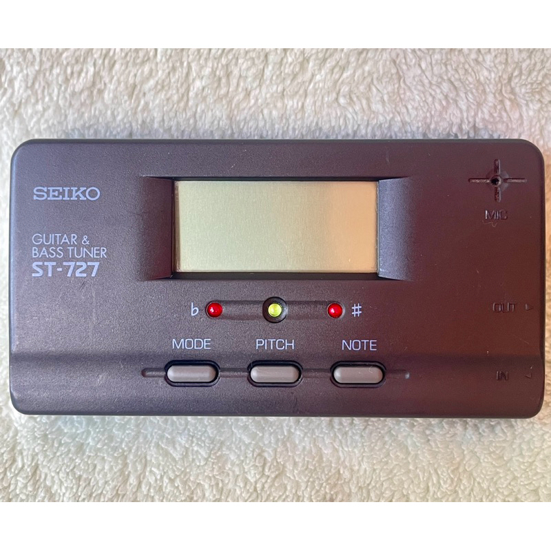 SEIKO GUITER &BASS TUNER ST-727 เครื่องตั้งสายกีตาร์/เบส มือ2 จากญี่ปุ่น สภาพดี