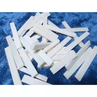 แท่งกระดูกสำหรับใช้ทำ Nut และ Saddle กีตาร์ , Bone Saddle Blank , Bone Nut Blank
