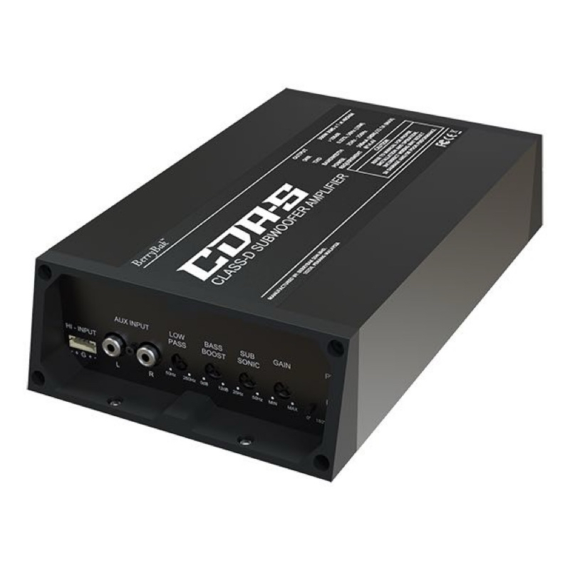 WONDOM (AA-CA31111) TPA3255 CDA-S Mono 300W Car Audio Subwoofer Amplifier With DSP & Bass Control Potentiometers