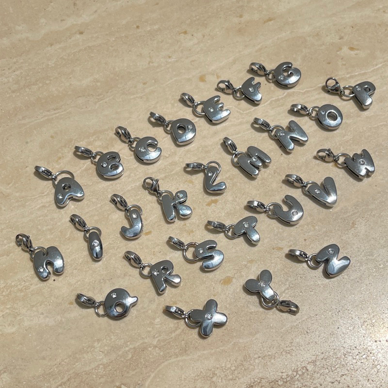 Whale Indeed - Alphabet (1 cm สำหรับห้อย Blooming Charm)