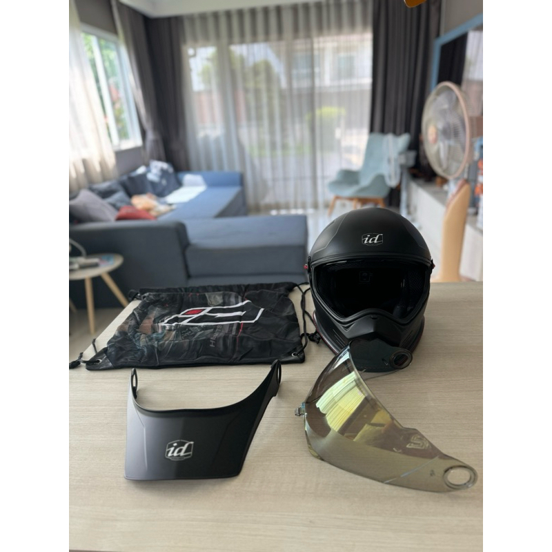 หมวกกันน็อค ID Immortal ไซส์ M สีดำด้าน