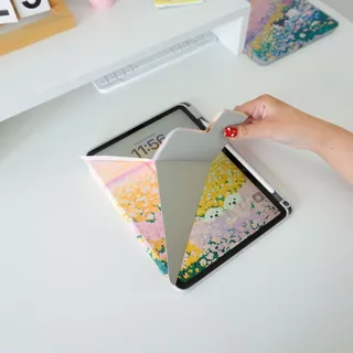 LAONGMOON เคสไอแพดแกน Y ฝาพับลาย พิมพ์ลาย Summer Collection ipad case เคส iPad ใส่ปากกาได้ แบบพับ