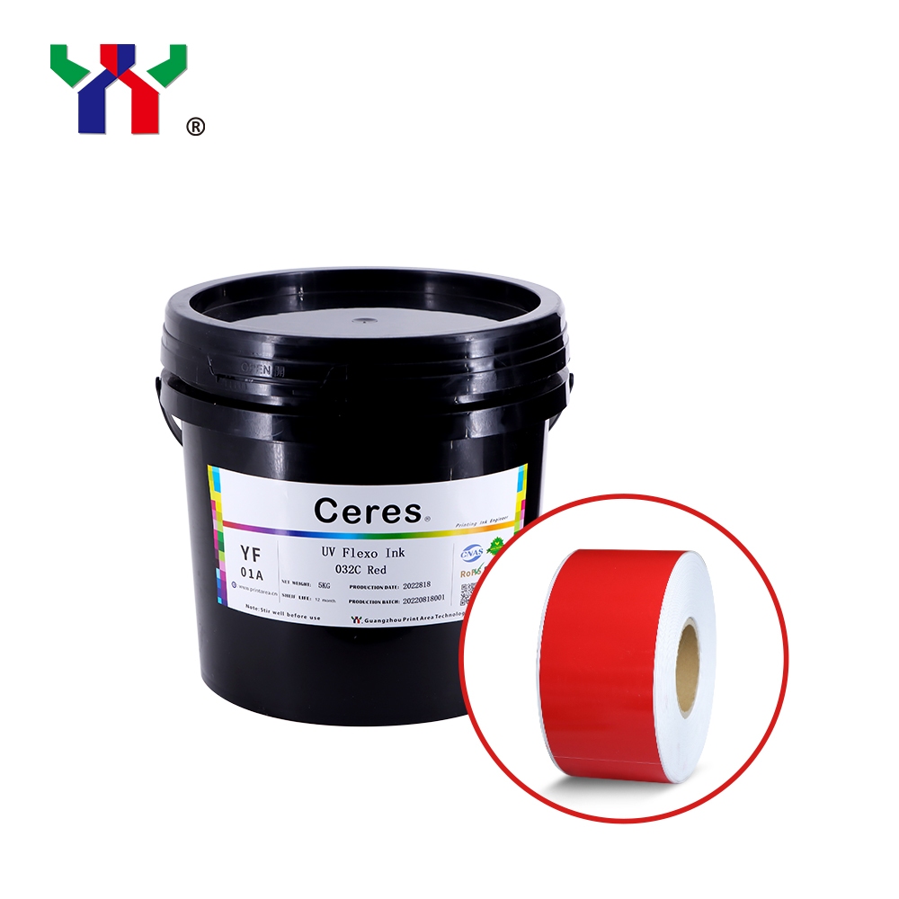 หมึก UV Flexo Red 032C